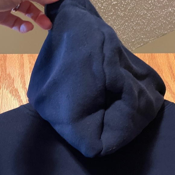 State of Mind Navy Hoodie with Minnesota Script - Picture 11 of 13